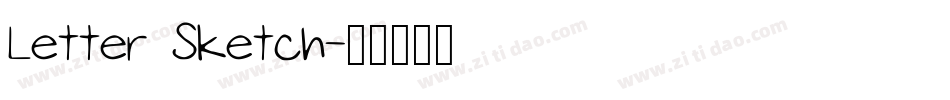 Letter Sketch字体转换